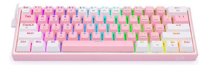 Teclado Mecánico Redragon 60% Fizz Pro K616rgb Pink/white Wl