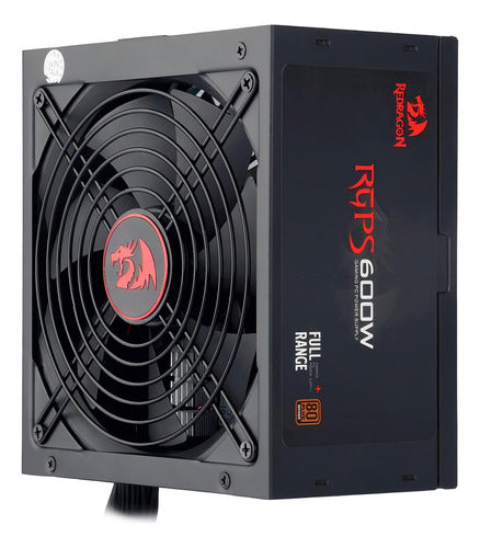 Fuente De Poder Redragon Rgps Gc-ps002 600w Negra 100v/240v