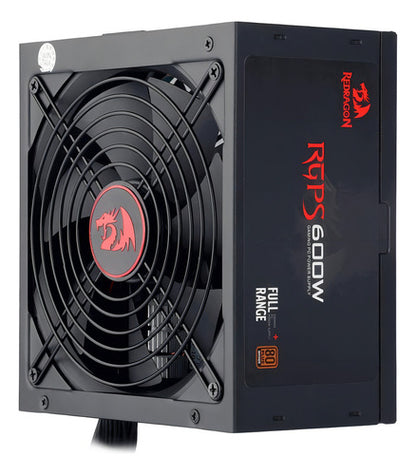 Fuente De Poder Redragon Rgps Gc-ps002 600w Negra 100v/240v