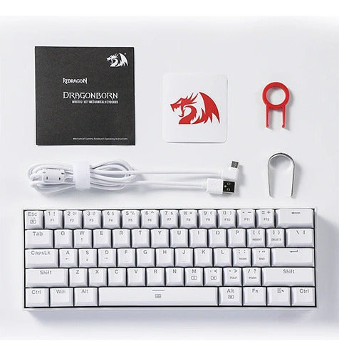Teclado Mécanico 60% Redragon Dragonborn K630rgb Red Switch