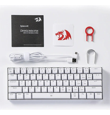 Teclado Mécanico 60% Redragon Dragonborn K630rgb Red Switch