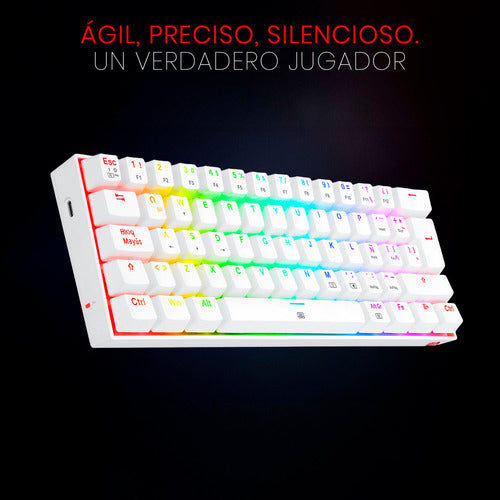 Teclado Mécanico 60% Redragon Dragonborn K630rgb Red Switch