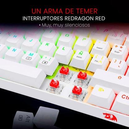 Teclado Mécanico 60% Redragon Dragonborn K630rgb Red Switch