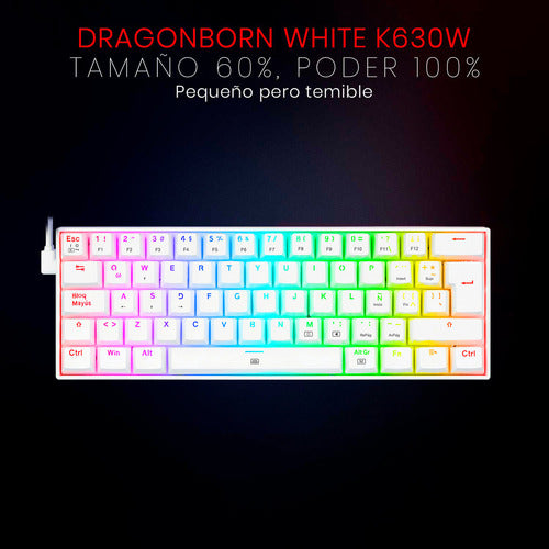 Teclado Mécanico 60% Redragon Dragonborn K630rgb Red Switch