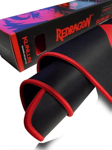Mousepad Redragon Kunlun L P006 88x42cm Grosor 4mm Negrorojo