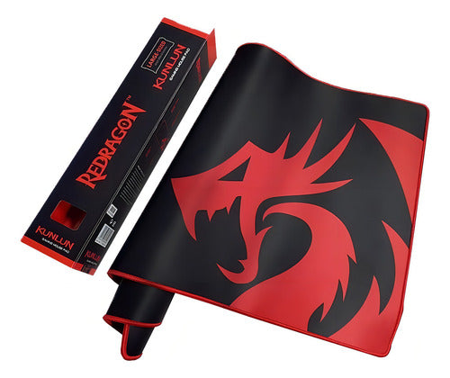 Mousepad Redragon Kunlun L P006 88x42cm Grosor 4mm Negrorojo