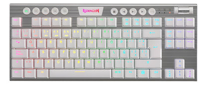 Teclado Mecánico Redragon Horus White K622w-rgb Tkl-español
