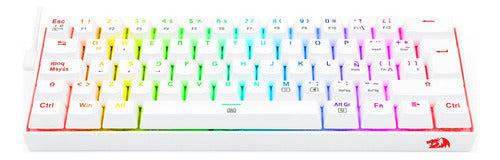 Teclado Gamer Redragon Dragonborn White K630,rgb,brownswitch
