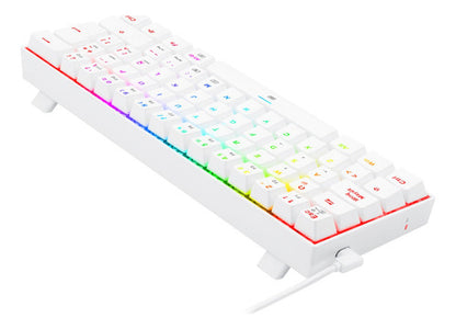 Teclado Gamer Redragon Dragonborn White K630,rgb,brownswitch