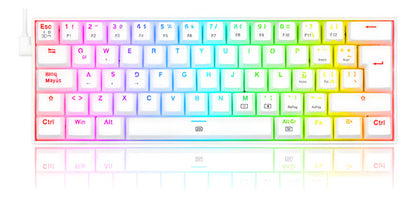 Teclado Gamer Redragon Dragonborn White K630,rgb,brownswitch