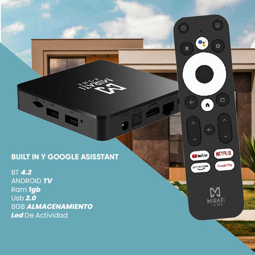 Smart Tv Box Mirati Full Hd Android Tv 10 1gb Ram 8gb Hdmi