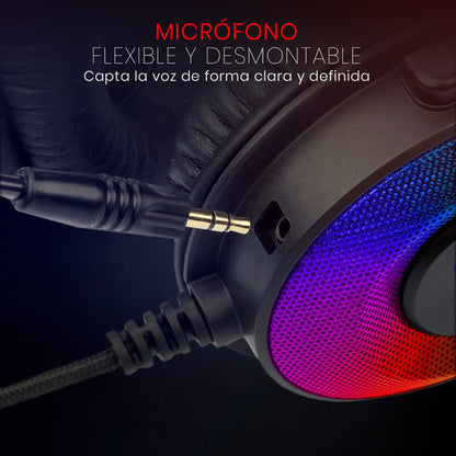 Audífonos Gamer Redragon Pandora H350 Negros Rgb