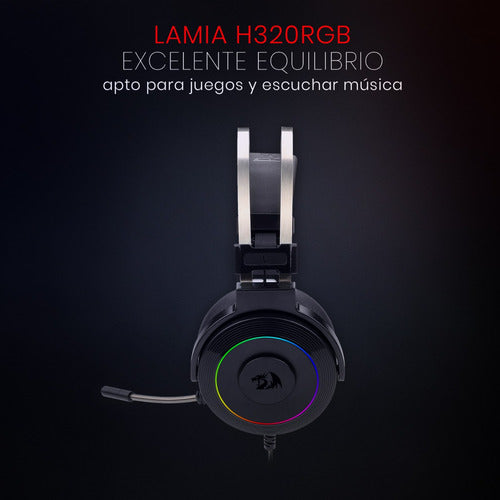 Redragon Audífonos Gamer Micrófono H320-rgb Lamia 2 7.1 Usb
