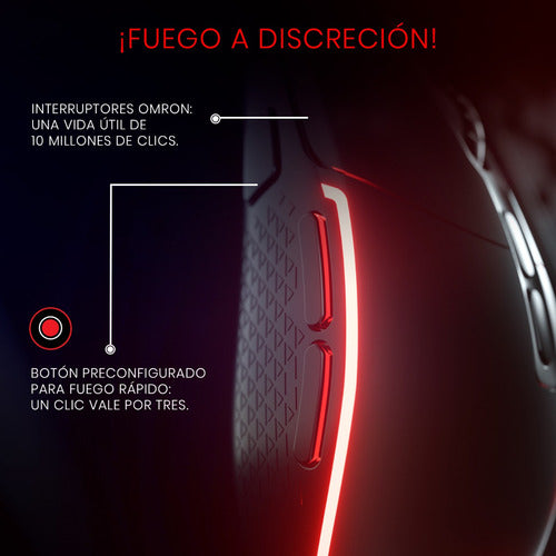 Mouse Gamer Redragon Óptico M719 Rgb Alámbric Usb-a 10.000dp