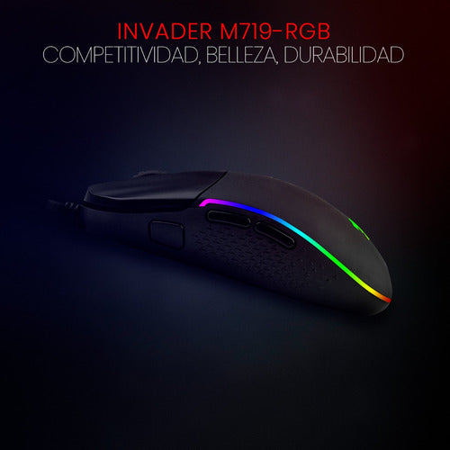Mouse Gamer Redragon Óptico M719 Rgb Alámbric Usb-a 10.000dp