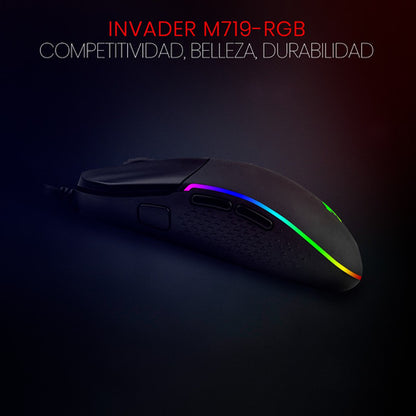 Mouse Gamer Redragon Óptico M719 Rgb Alámbric Usb-a 10.000dp