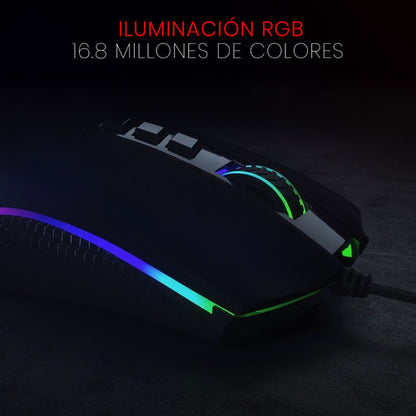 Mouse Gamer Redragon Cobra-chroma M711 Color Negro