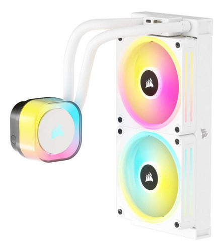 Corsair Icue Link H100i Rgb Aio Enfriamiento Líquido Blanco