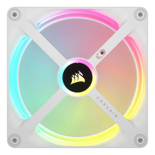 Ventilador Corsair Icue Link Qx140 Rgb 140mm Blanco 2 Piezas