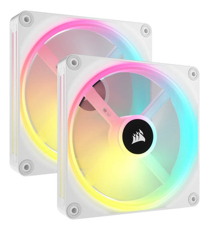 Ventilador Corsair Icue Link Qx140 Rgb 140mm Blanco 2 Piezas