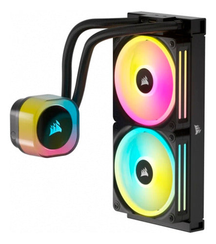 Corsair Icue Link H100i Rgb Aio Líquido 2x120mm 480-2400rpm
