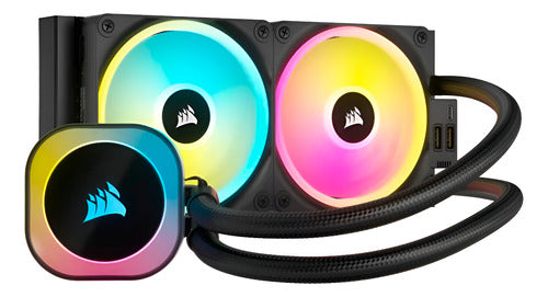 Corsair Icue Link H100i Rgb Aio Líquido 2x120mm 480-2400rpm