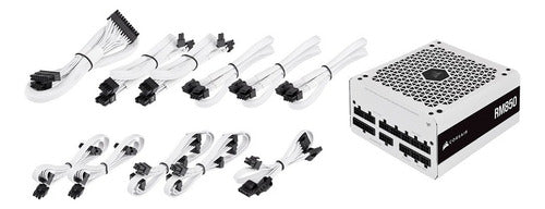 Fuente De Poder Blanco Corsair Rm850 80 Plus Gold 24-p 850w