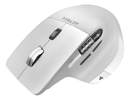 Mouse Blanco Ergonómico Virtuos Pro Mi780 Bluetooth/usb-c 3k
