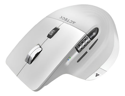 Mouse Blanco Ergonómico Virtuos Pro Mi780 Bluetooth/usb-c 3k