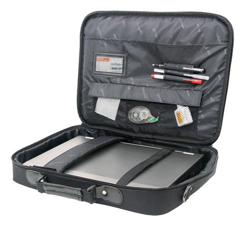Manhattan Maletin Empire De Poliester Para Laptop 17'' Negro