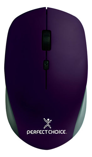 Mouse Perfect Choice Óptico Pc-045113 Usb, 2200dpi Morado
