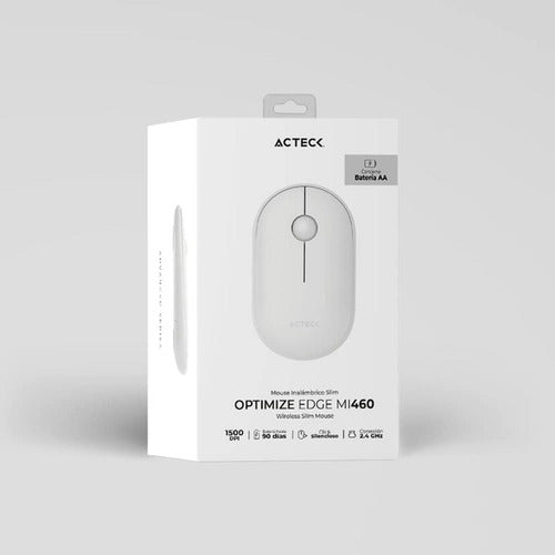 Mouse Acteck Óptico Optimize Edge Mi460 Usb-a 1600dpi Blanco