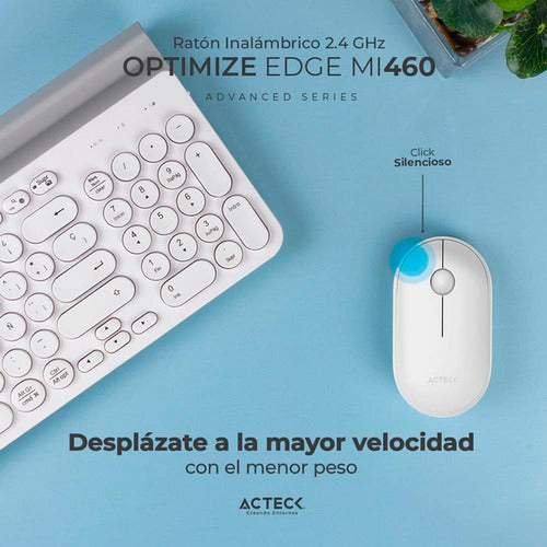 Mouse Acteck Óptico Optimize Edge Mi460 Usb-a 1600dpi Blanco