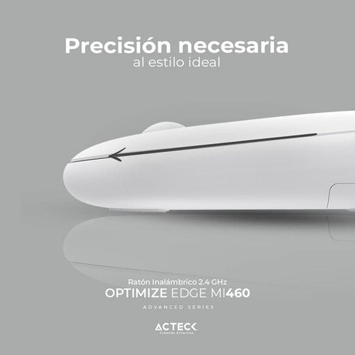 Mouse Acteck Óptico Optimize Edge Mi460 Usb-a 1600dpi Blanco