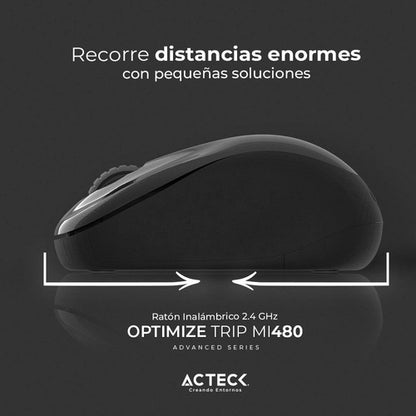 Mouse Ergonómico Acteck Óptico Opti Trip Mi480 Usb-a 1600dpi