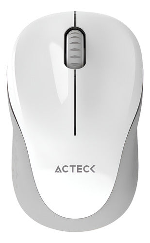 Mouse Ergonómico Acteck Óptico Trip Mi480 Usb-a Blanco
