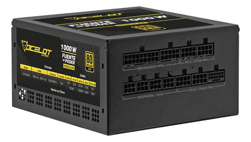 Fuente De Poder Ops1000 Ocelot Atx 1000w Modular 80+ Gold