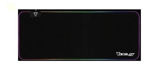 Mousepad Gamer Ocelot Gaming Ompxl01 80x30cm Grosor 4mm Negr