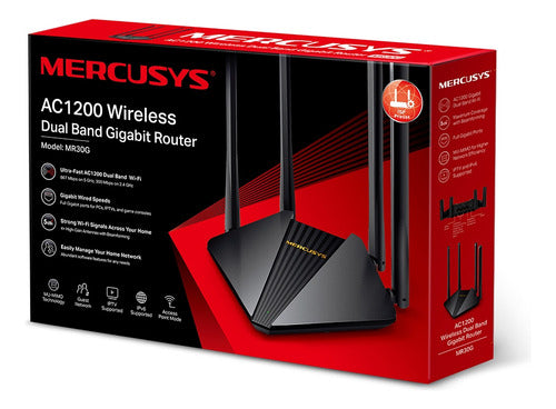 Router Tp-link Mr30g 4 Antenas Gigabit Ac1200 Doble Band