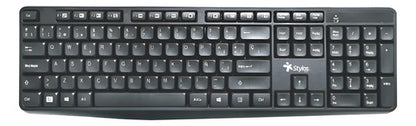 Teclado Stylos Stptec4b Rf Inalámbrico + Usb, Negro (español