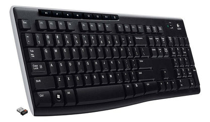 Teclado Logitech K270, Inalámbrico, Usb 2.0, Negro (español)