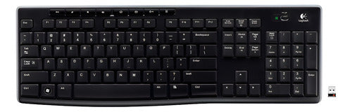 Teclado Logitech K270, Inalámbrico, Usb 2.0, Negro (español)