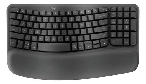 Teclado Bluetooth Logitech Wave Keys Español Color Negro