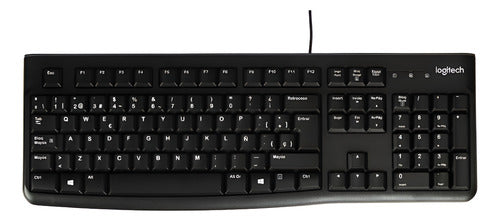 Teclado Logitech K120, Usb, Alámbrico, Negro (español)