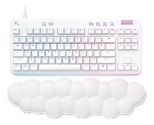 Teclado Gamer Logitech G713 Rgb Tkl Gx Brown Blanco (inglés)