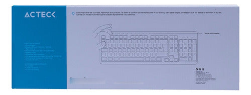 Teclado Acteck Tm100, Inalámbrico, Usb, Negro (español)