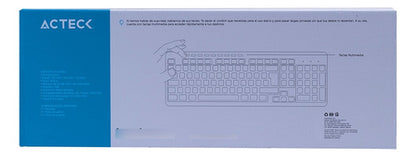 Teclado Acteck Tm100, Inalámbrico, Usb, Negro (español)