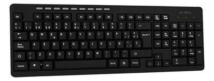 Teclado Acteck Tm100, Inalámbrico, Usb, Negro (español)