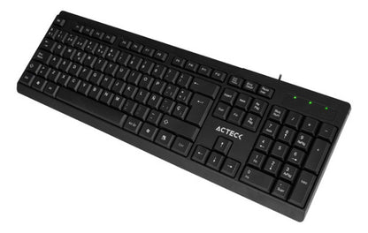 Teclado Acteck Ac-928946, Alámbrico, Usb, Negro (español)