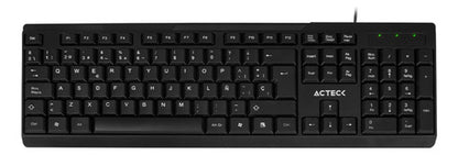 Teclado Acteck Ac-928946, Alámbrico, Usb, Negro (español)